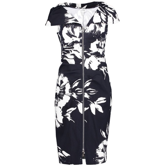 Joseph Ribkoff Dresses & Skirts - Joseph Ribkoff Zipped Ruched Body Dress